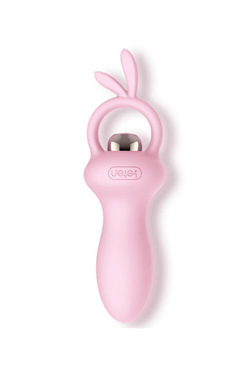Vibrador Anal Rosa con Anillo para el Dedo