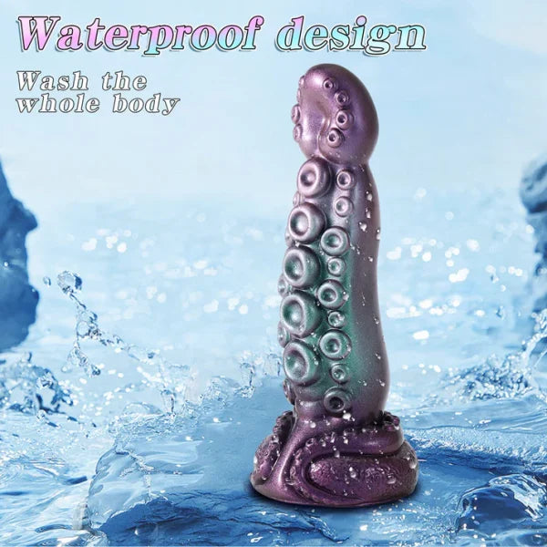 Dildo Tentaculo De Fantasía Vibrador Con Calor De 20,32 cm