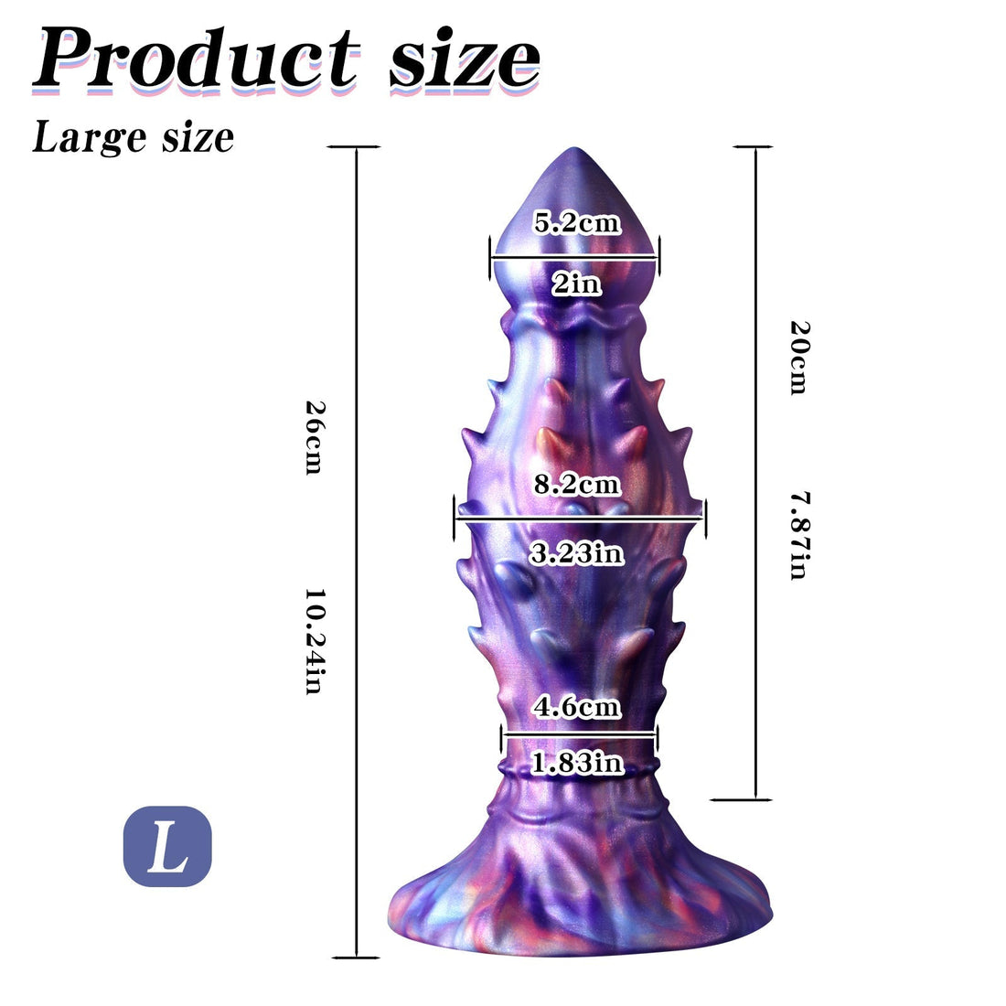 Plug Anal Grande Fantasy Espinas 26 cm