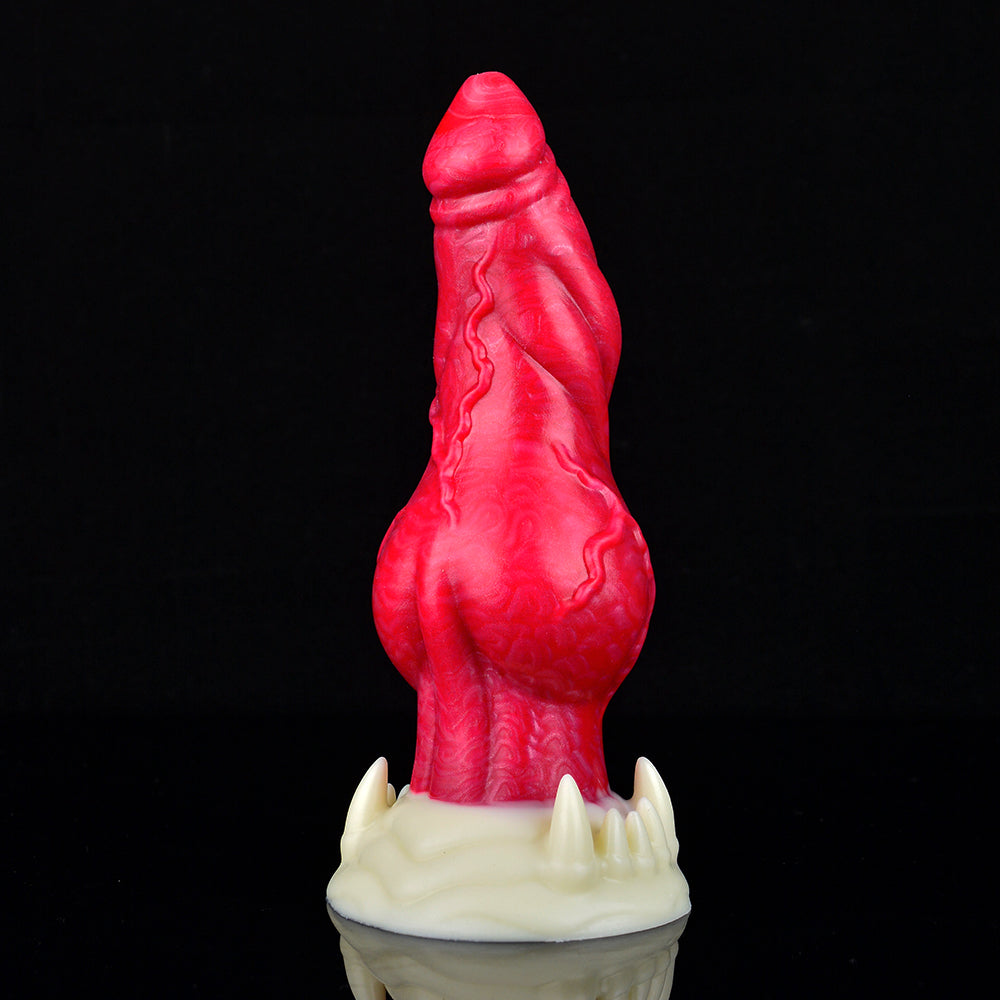 Dog Dildo Fantasy de Silicona con Púas 17,8 cm