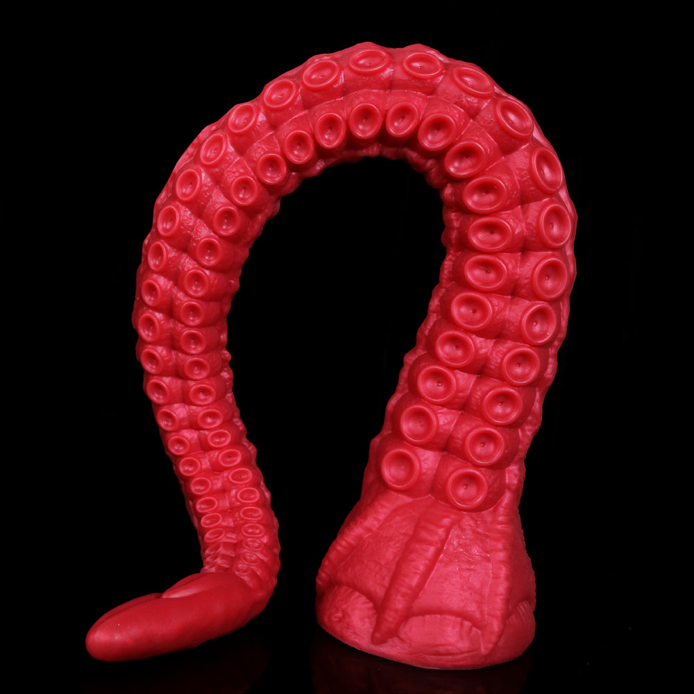 Dildo Tentaculo de Pulpo Rojo Fantasy Largo 55 cm