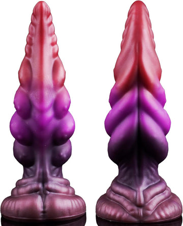 Monster Dildo Lengua Morada Cónico 20,3 cm