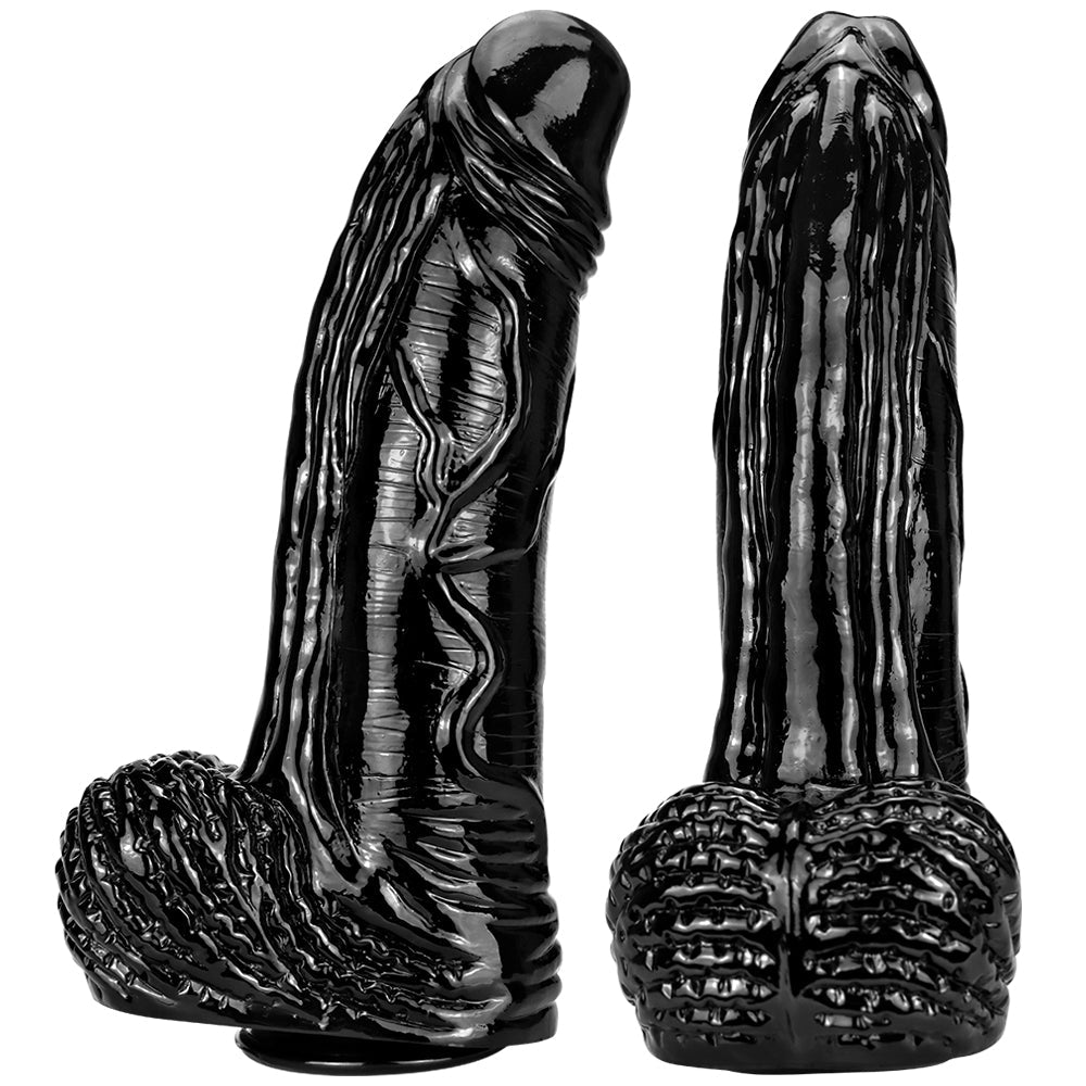 Big Black Dildo Curvo Juguetes Sexuales Anales