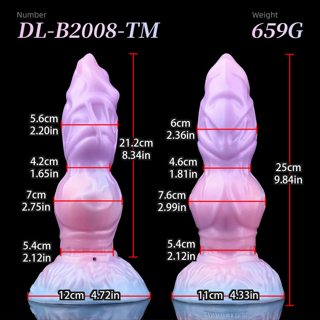Inflatable Butt Plug Lobo con Nudo 25 cm