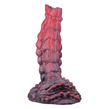 Monster Dildo Alienígena Rojo Texturizado 21 cm