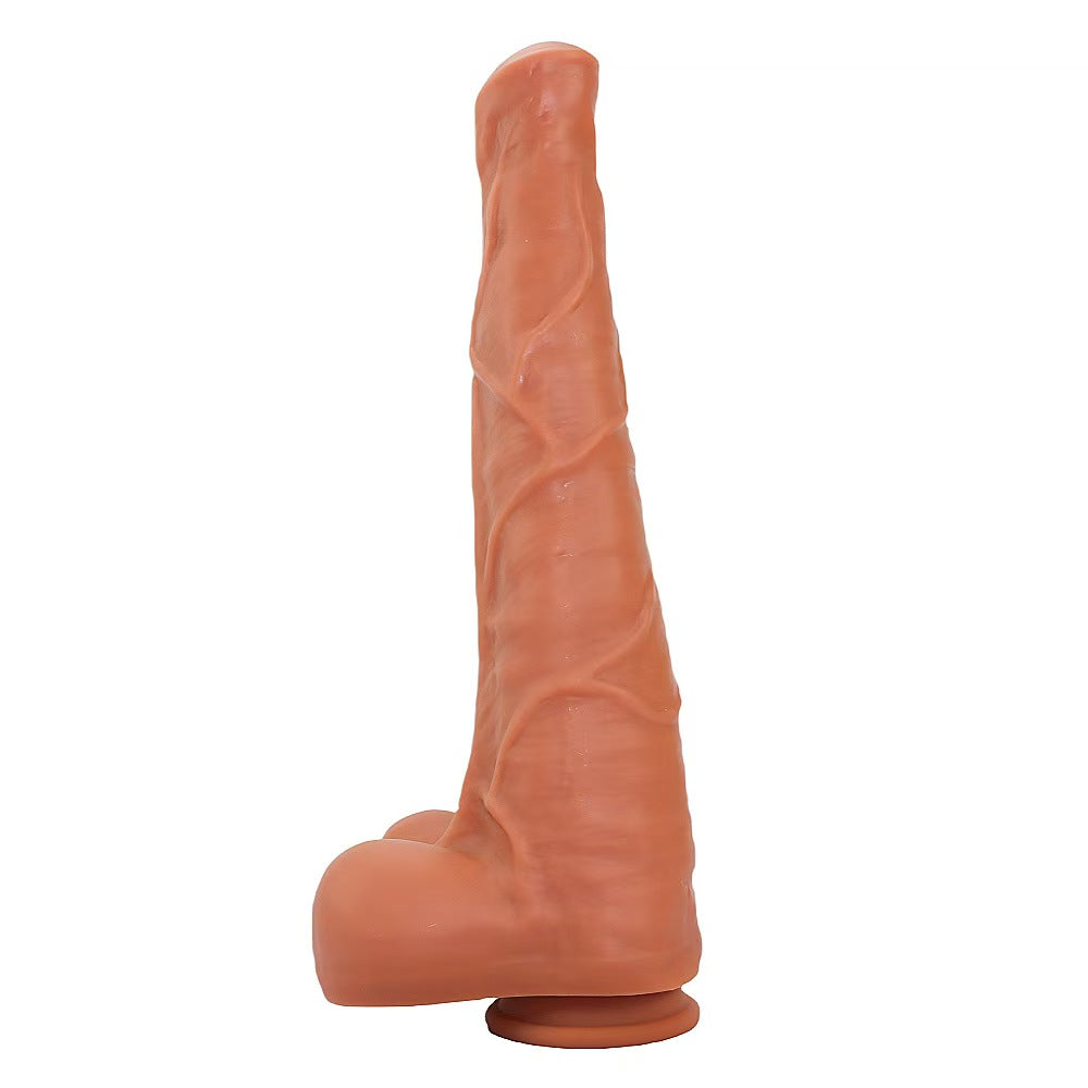Horse Dildo Anal Negro Gigante Grueso 38,1 cm