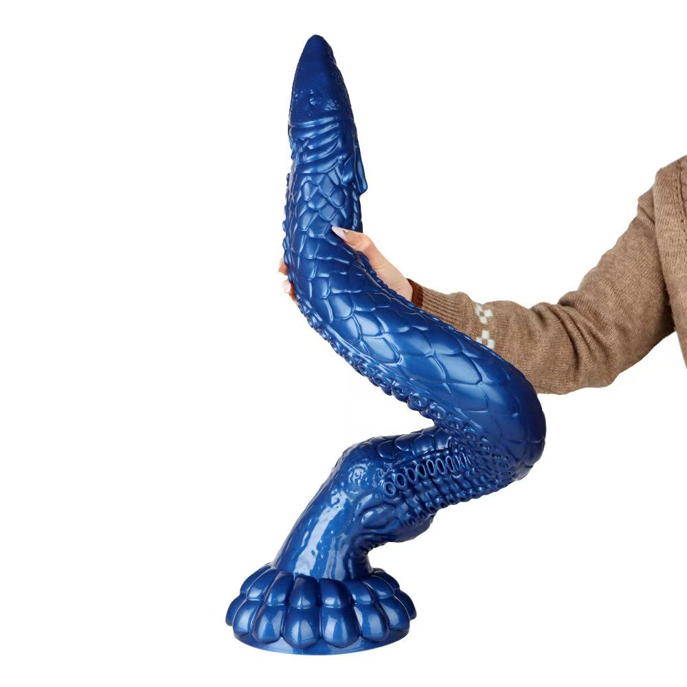 Dildo Tentaculo Alienígena Azul Monster Fantasy de 91,4 cm