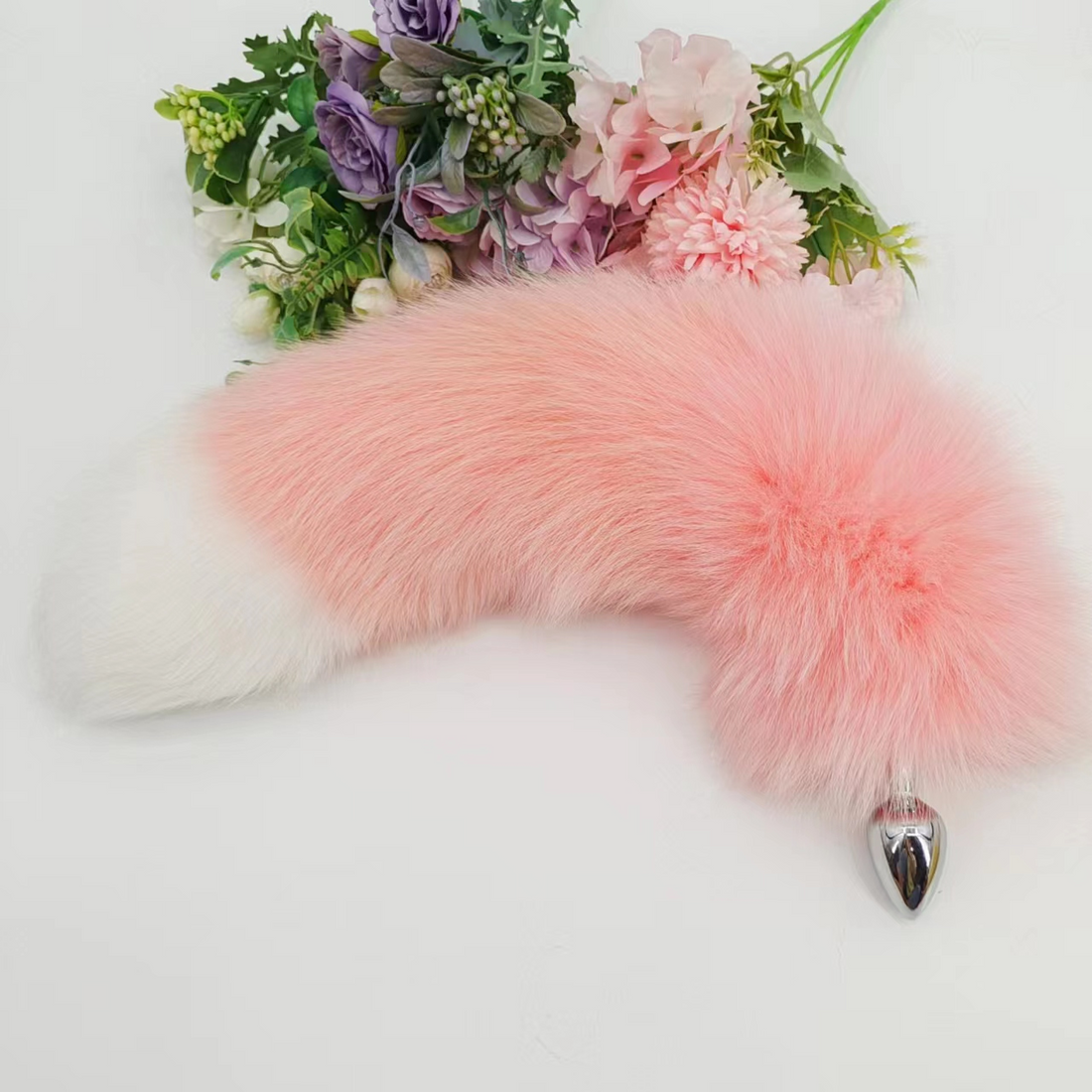 Fox Kit Anal Plug Tail Rosa Metal