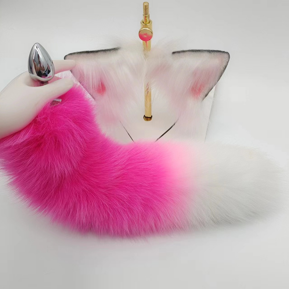 Fox Anal Plug Tail Rosa Adorable