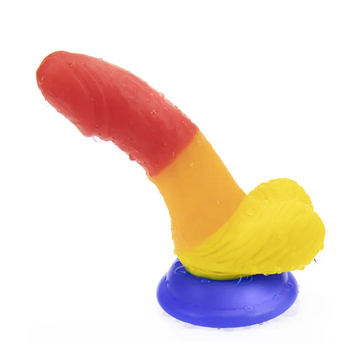 Consolador Pequeño Curvo Multicolor Para Principiantes 12,7 cm