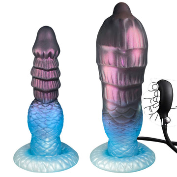 Huge Inflatable Anal Plug Monstruo Texturizado 19,2 cm