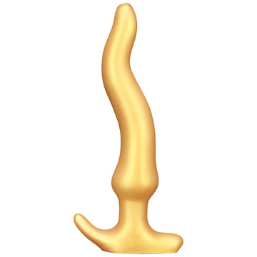 Plug Anal Gigante Curvado Dorado 32,5 cm