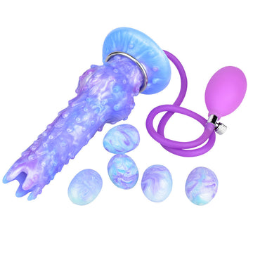 Dildo Ovipositor Alienígena Azul Coral Espinas