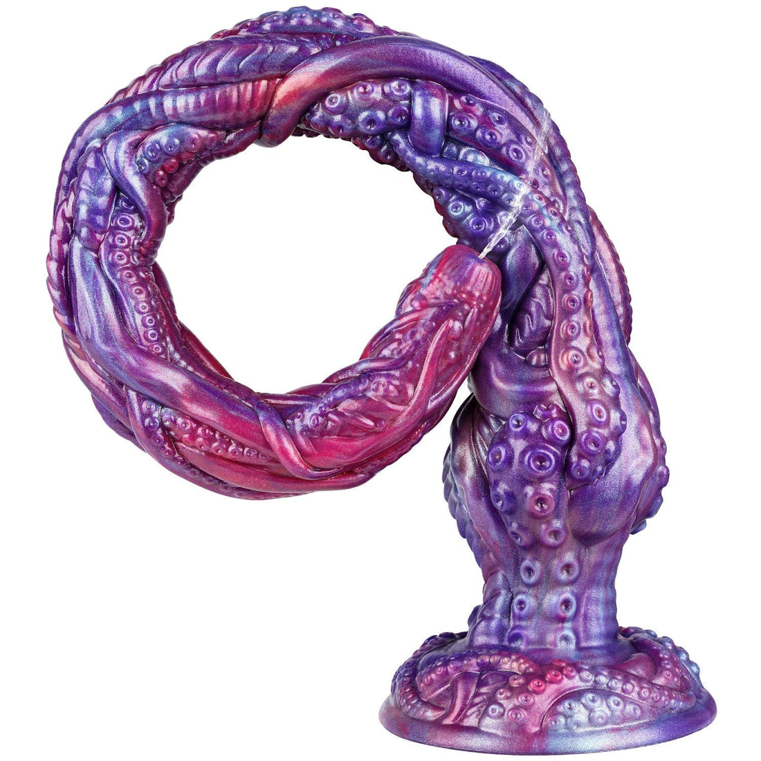 Dildo Tentaculo Fantasy Morado Gigante Eyaculador de 50,8 cm