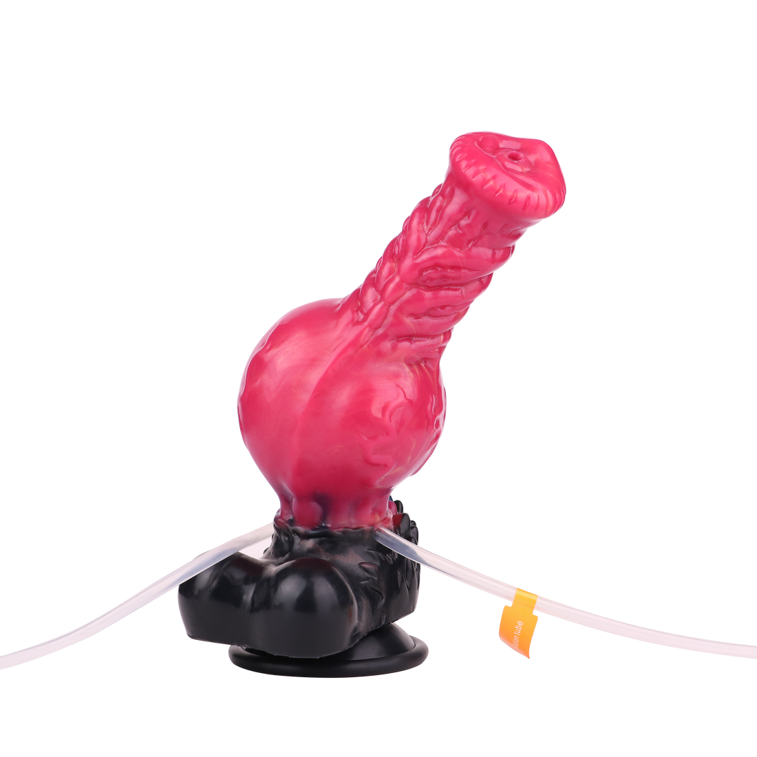 Dildo Eyaculador Rojo Inflable con Nudo 20,3 cm