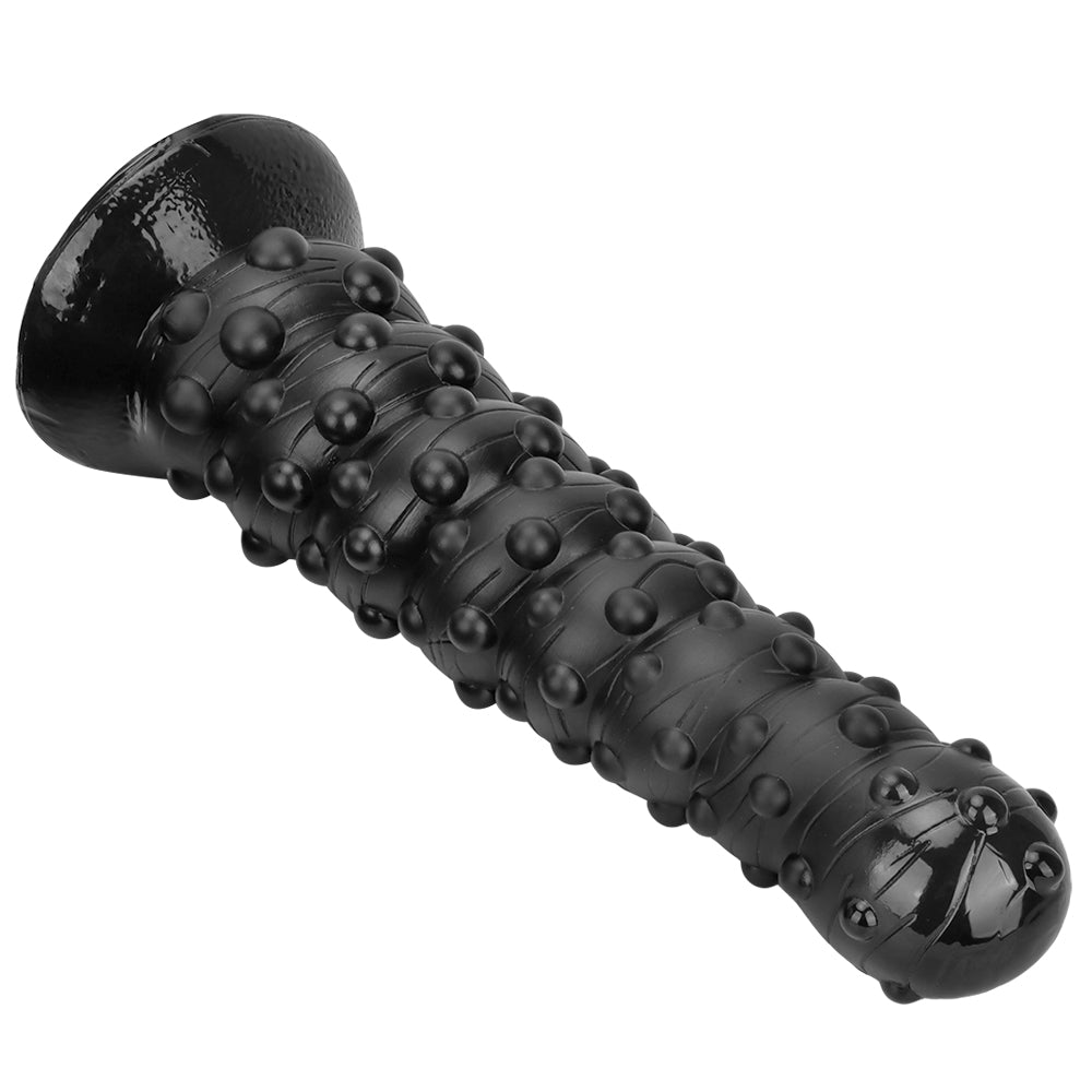 Negro Grande Texturizado Juguetes Sexuales Anales 38 cm