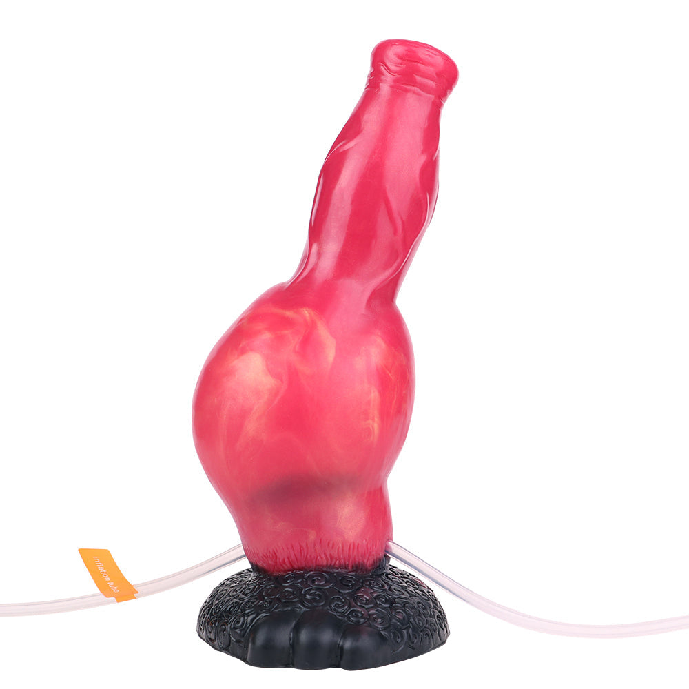 Dog Dildo Rojo Fantasy Eyaculador 20,3 cm