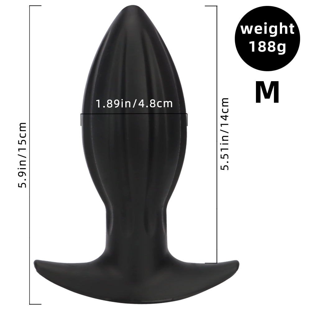 Plug Anal Gigante Texturizado de Silicona