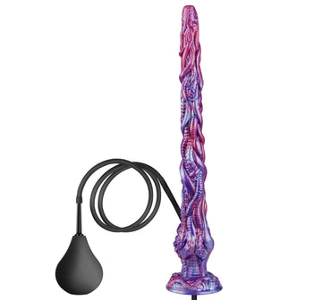 Dildo Tentaculo Fantasy Morado Gigante Eyaculador de 50,8 cm
