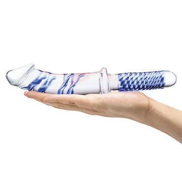 Glass Dildo Doble Grande de 27,9 cm