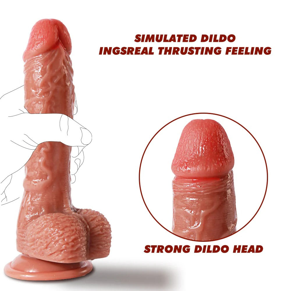 Consolador Anal Realista con Ventosa 20,3 cm