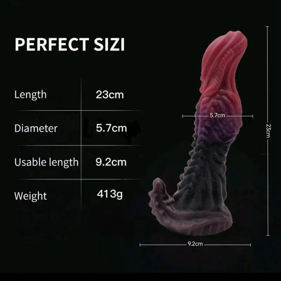 Monster Dildo Texturizado Fantasía 22,9 cm